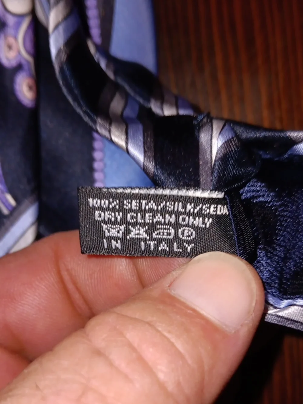 Vitaliano Pancaldi Men's Purple Paisley & Striped Tie - Elegant Dress Accessory